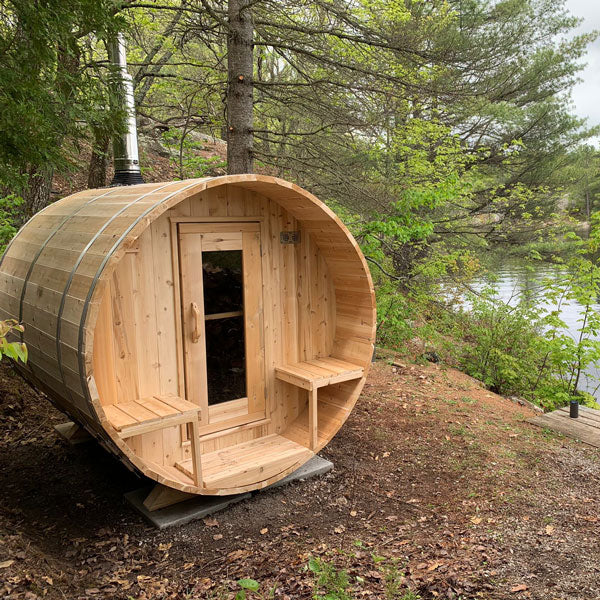 Electric Serenity Barrel Sauna