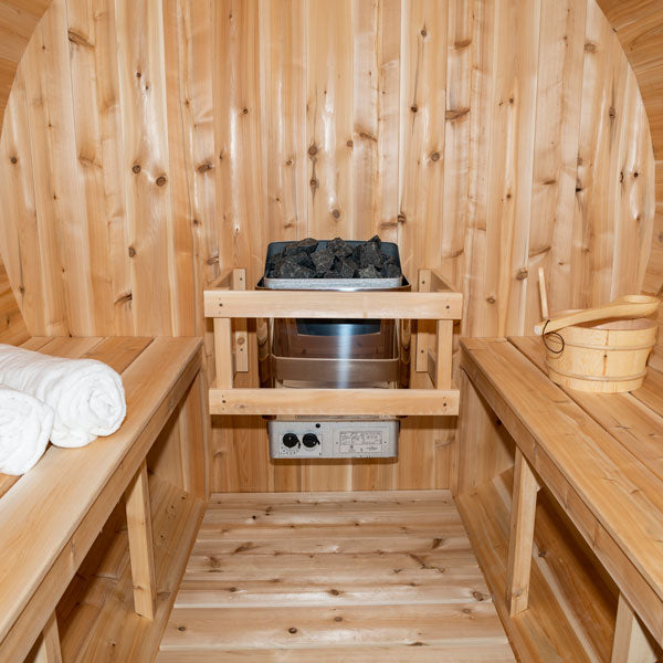 Electric Serenity Barrel Sauna