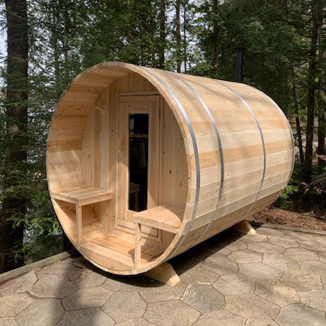 Electric Serenity Barrel Sauna