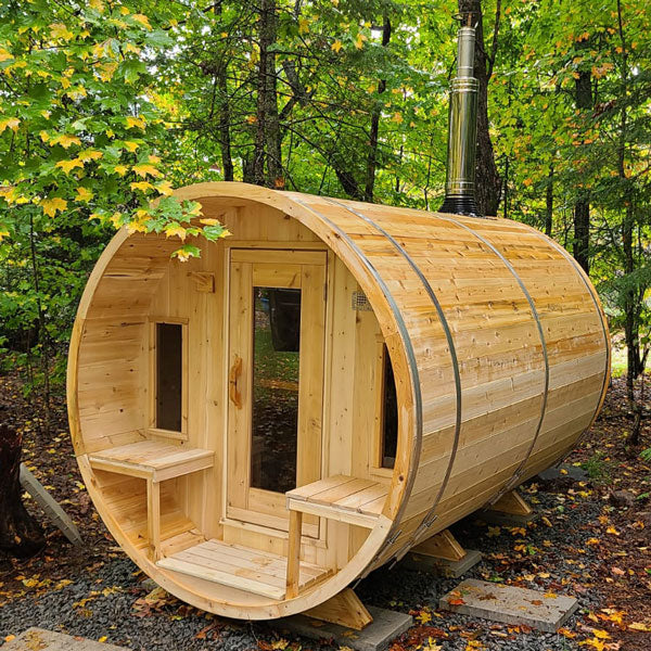 Electric Tranquility Barrel Sauna