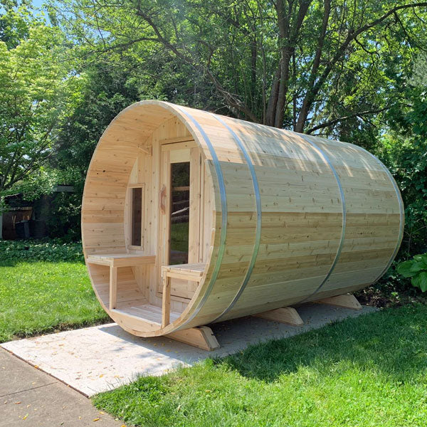 Electric Tranquility Barrel Sauna