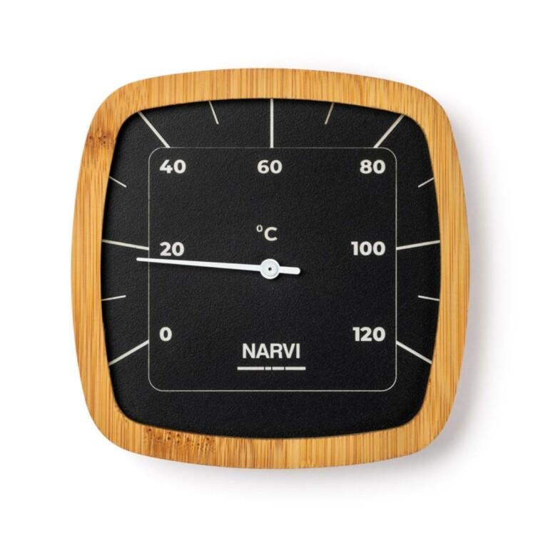 Narvi Black Thermometer Fahrenheit